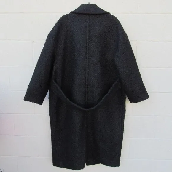 UGG HATTIE LONG OVERSIZED BLACK COAT SZ XL